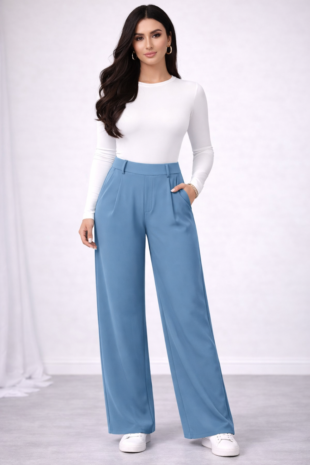 Shebane lux™ DayStretch High Waisted Pocket Straight Leg Work Pants