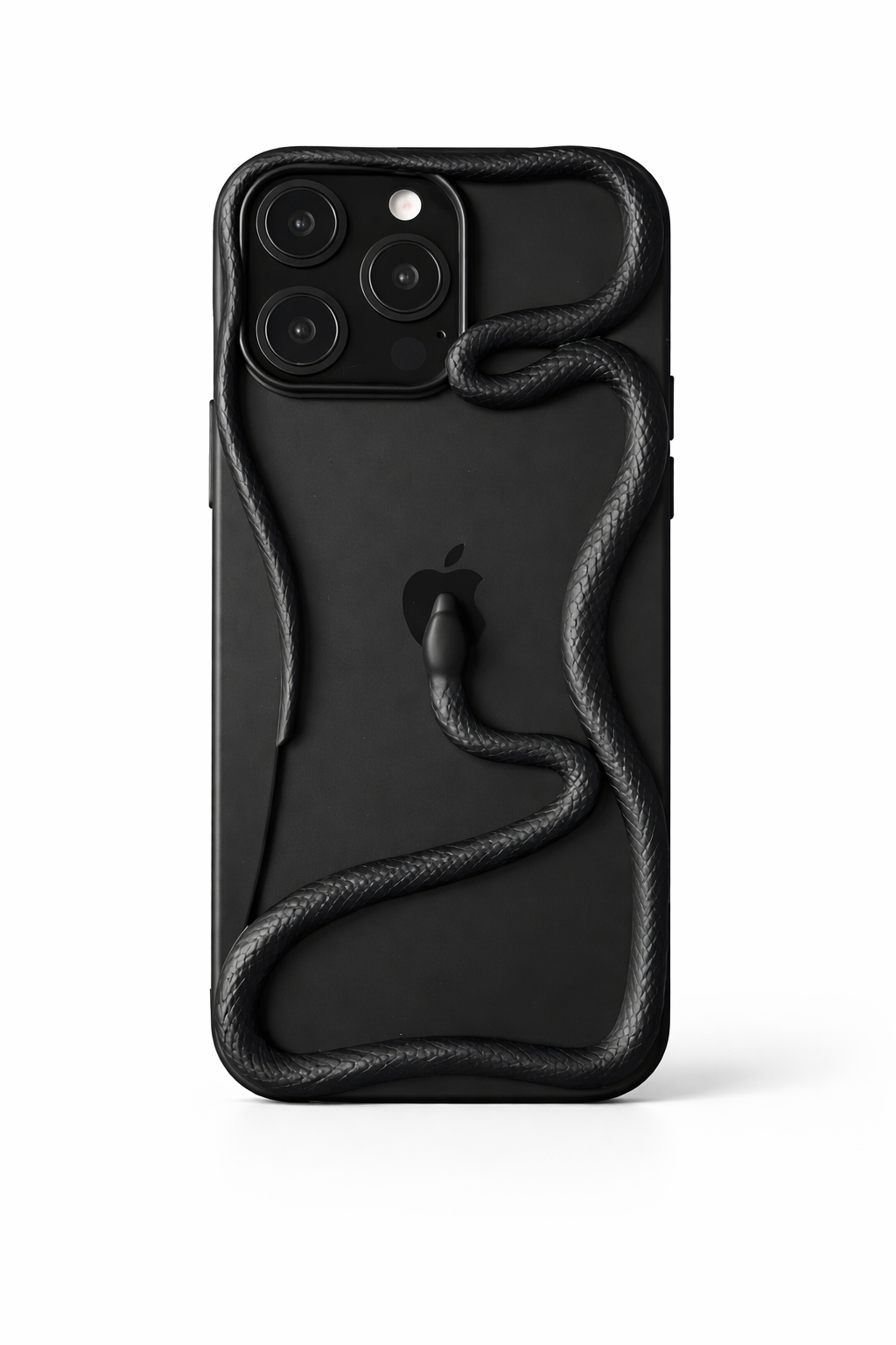 Luxury Gold Snake iPhone Case – Sculpted Metallic Designer Cover