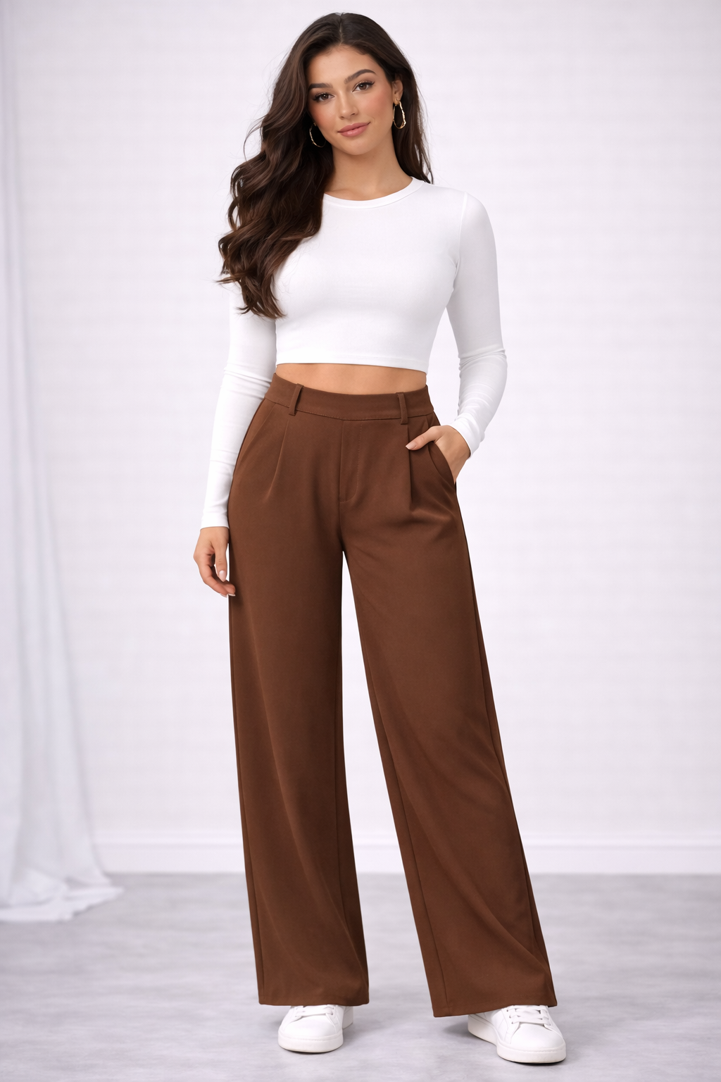 Shebane lux™ DayStretch High Waisted Pocket Straight Leg Work Pants