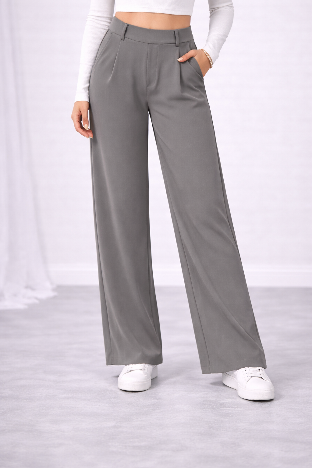 Shebane lux™ DayStretch High Waisted Pocket Straight Leg Work Pants