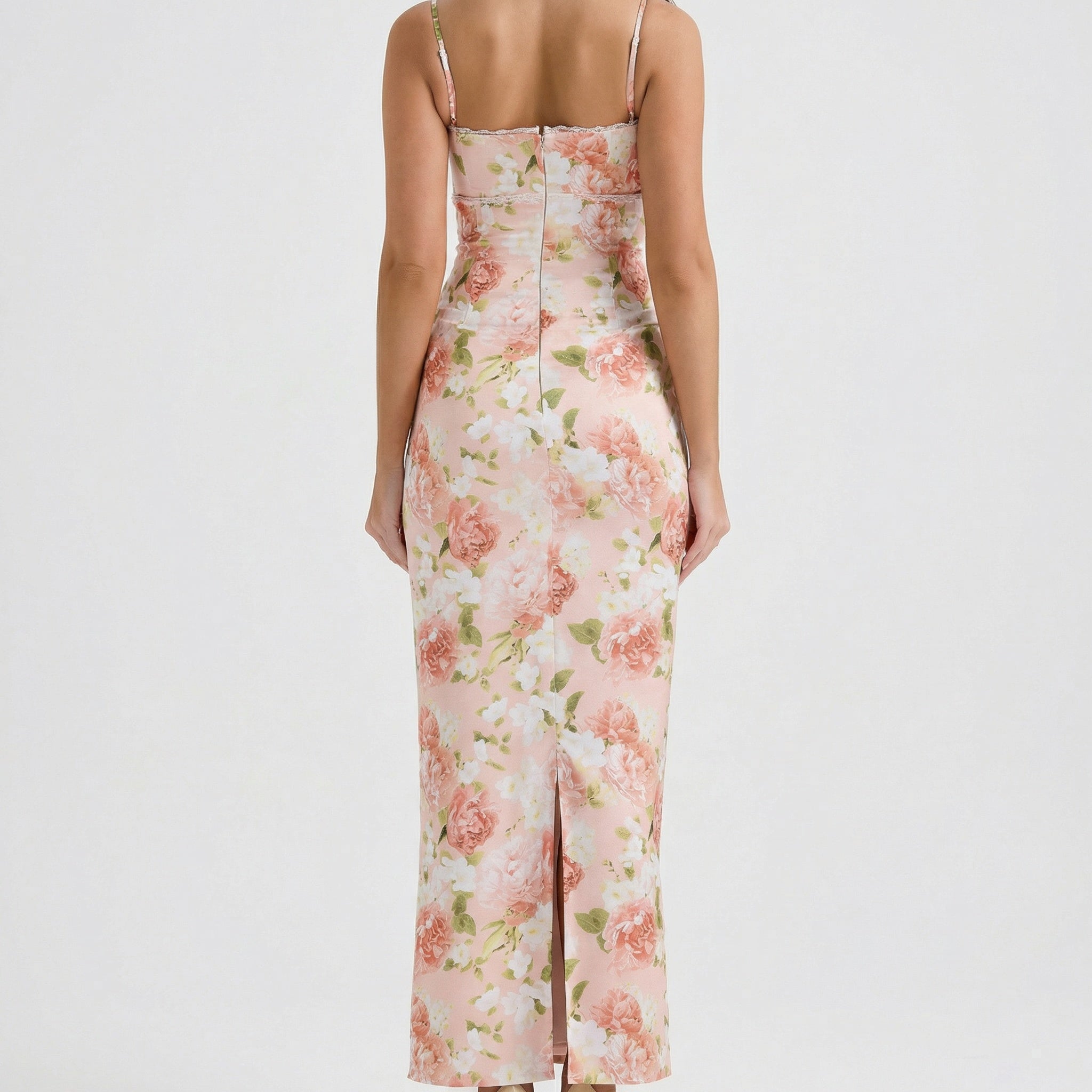 Blush Garden Floral Maxi Dress