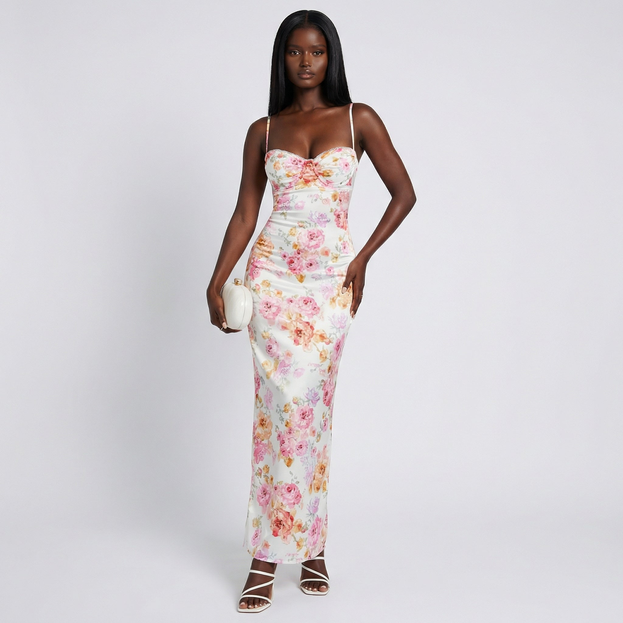 Blush Garden Floral Maxi Dress